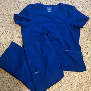 Cherokee Galaxy Blue Scrub Set